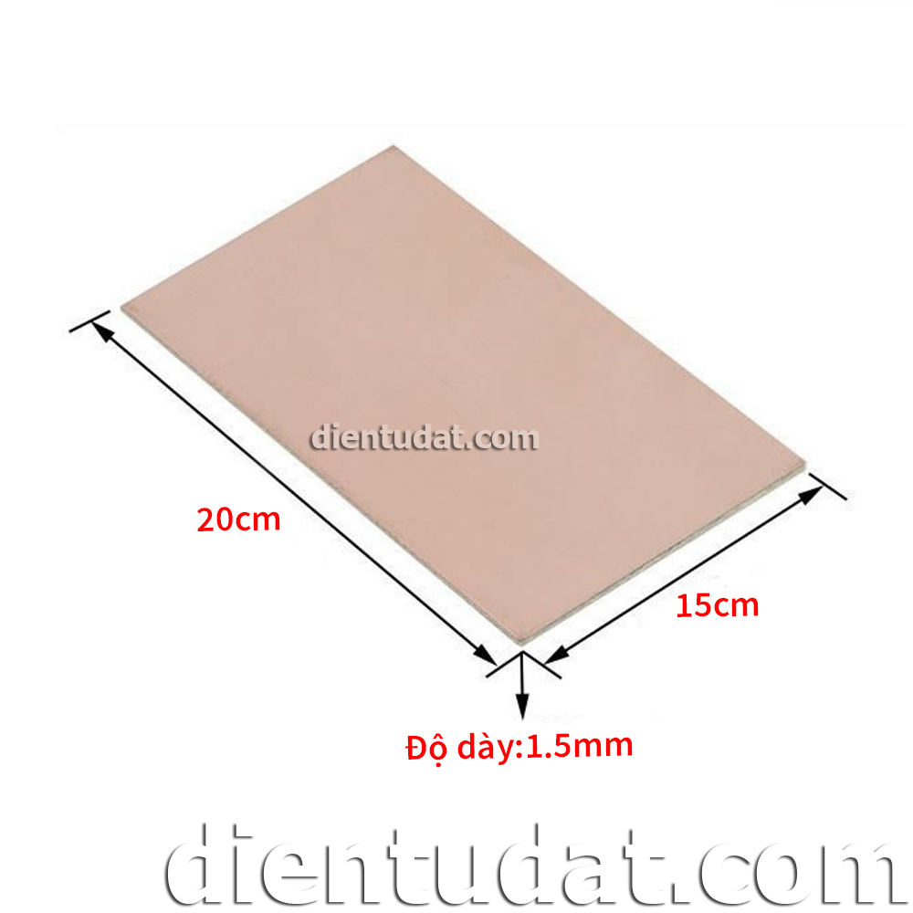 Phíp Board Đồng 2 mặt Sợi Thủy Tinh 15*20cm