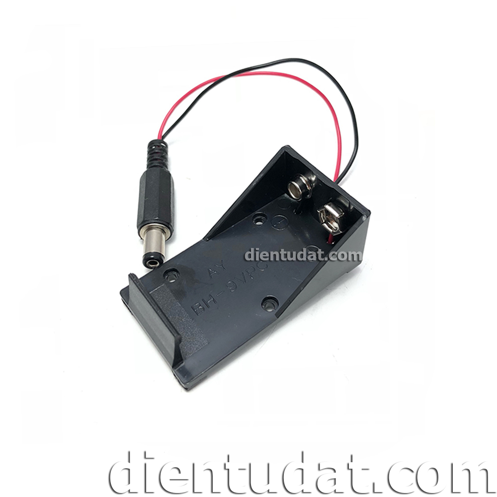 Jack Kết Nối Pin 9V Kèm Đế