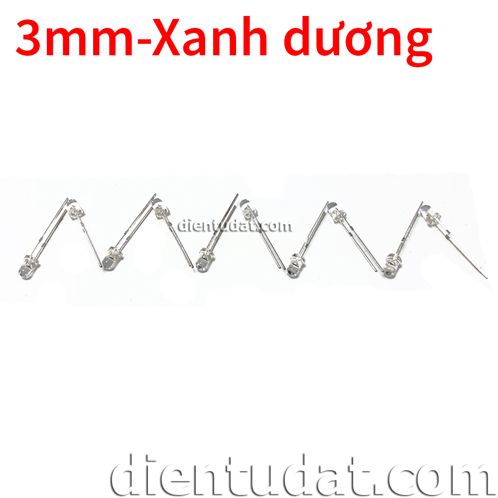 Combo 10 Led 3mm Xanh Dương