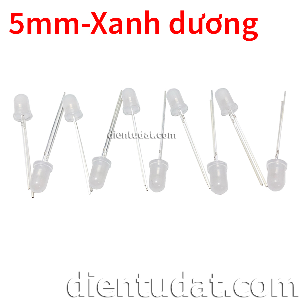 Combo 10 Led 5mm Xanh Dương
