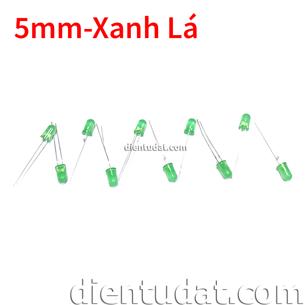 Combo 10 Led 5mm Xanh Lá - Led Màu
