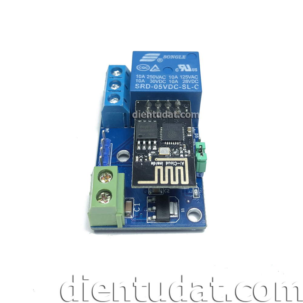 HTC-Tech Mạch 1 Relay Điều Khiển Qua Wifi ESP8266 - 5V