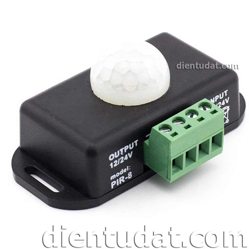 Công Tắc Cảm Biến Chuyển Động PIR 12V/24V 8A Điều Chỉnh Trễ