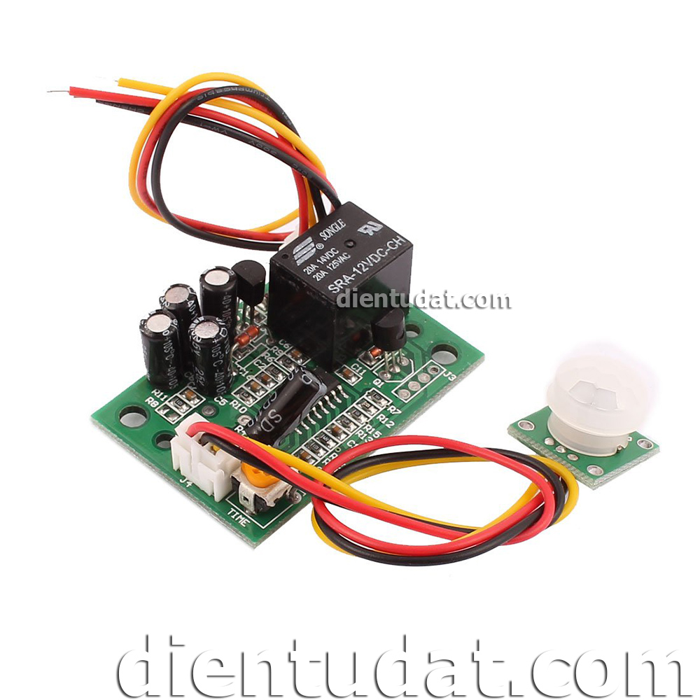 Mạch Cảm Biến Chuyển Động PIR Đóng Ngắt Relay 12V