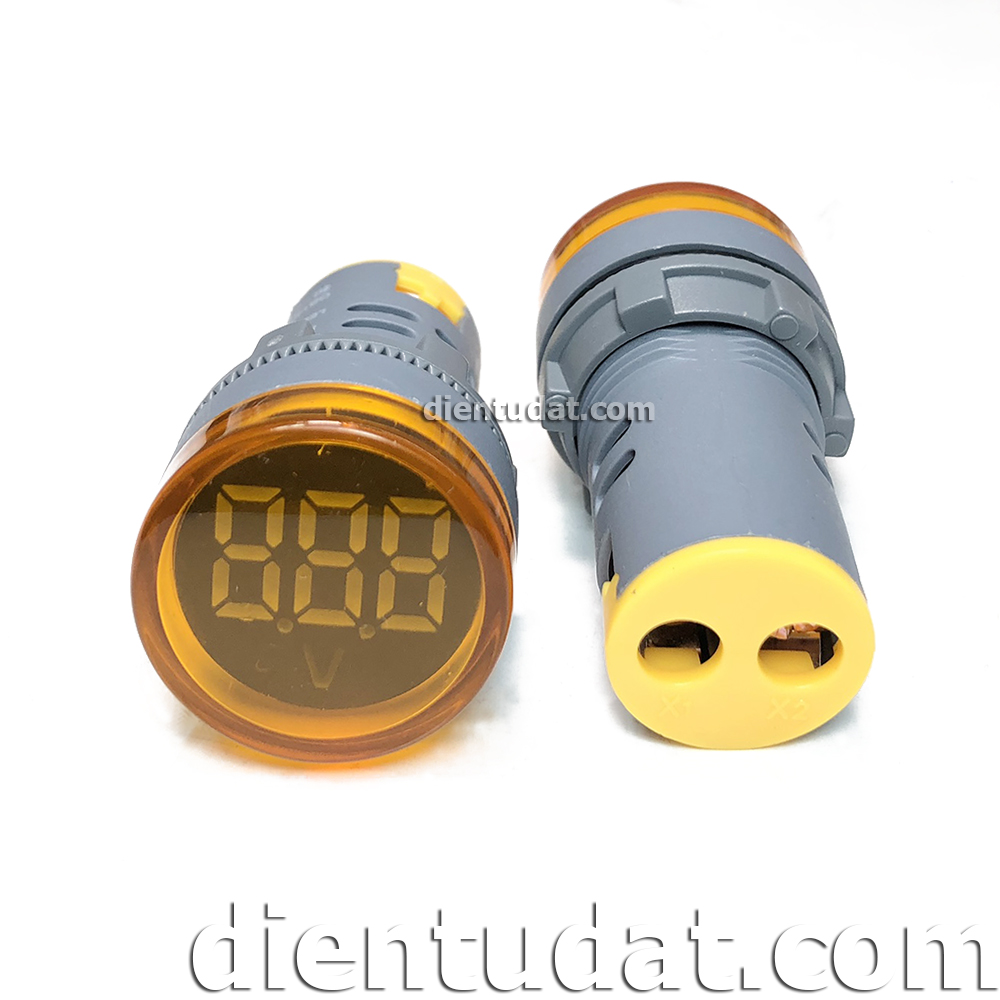 Đồng Hồ Đo AC 60V~500V 22mm - Vàng