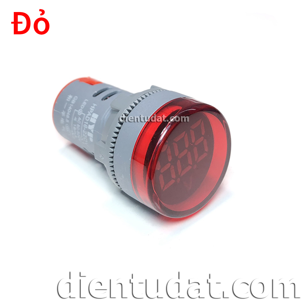 Đồng Hồ Đo AC 60V~500V 22mm - Đỏ