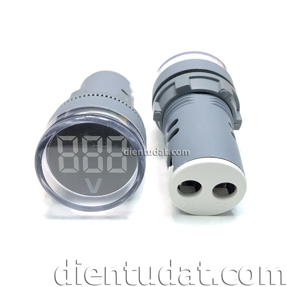 Đồng Hồ Đo AC 60V~500V 22mm - Trắng