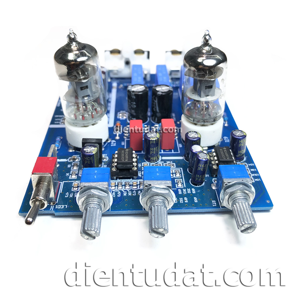 Mạch Pre-Amp Chỉnh Âm Sắc 6J1 12VDC