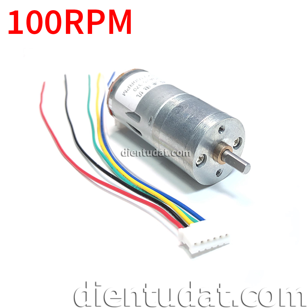 100RPM Gear Motor With Encoder GM25-370