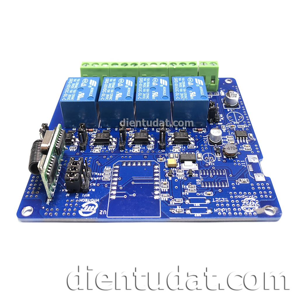 HTC-TECH Mạch Điều Khiển RF Đóng Ngắt 4 Relay 5V