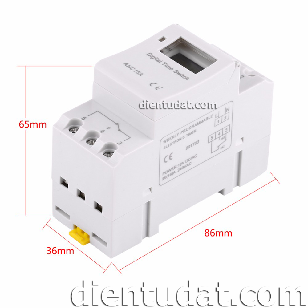 Bộ Công Tắc Hẹn Giờ Điện Tử THC15A - 12V