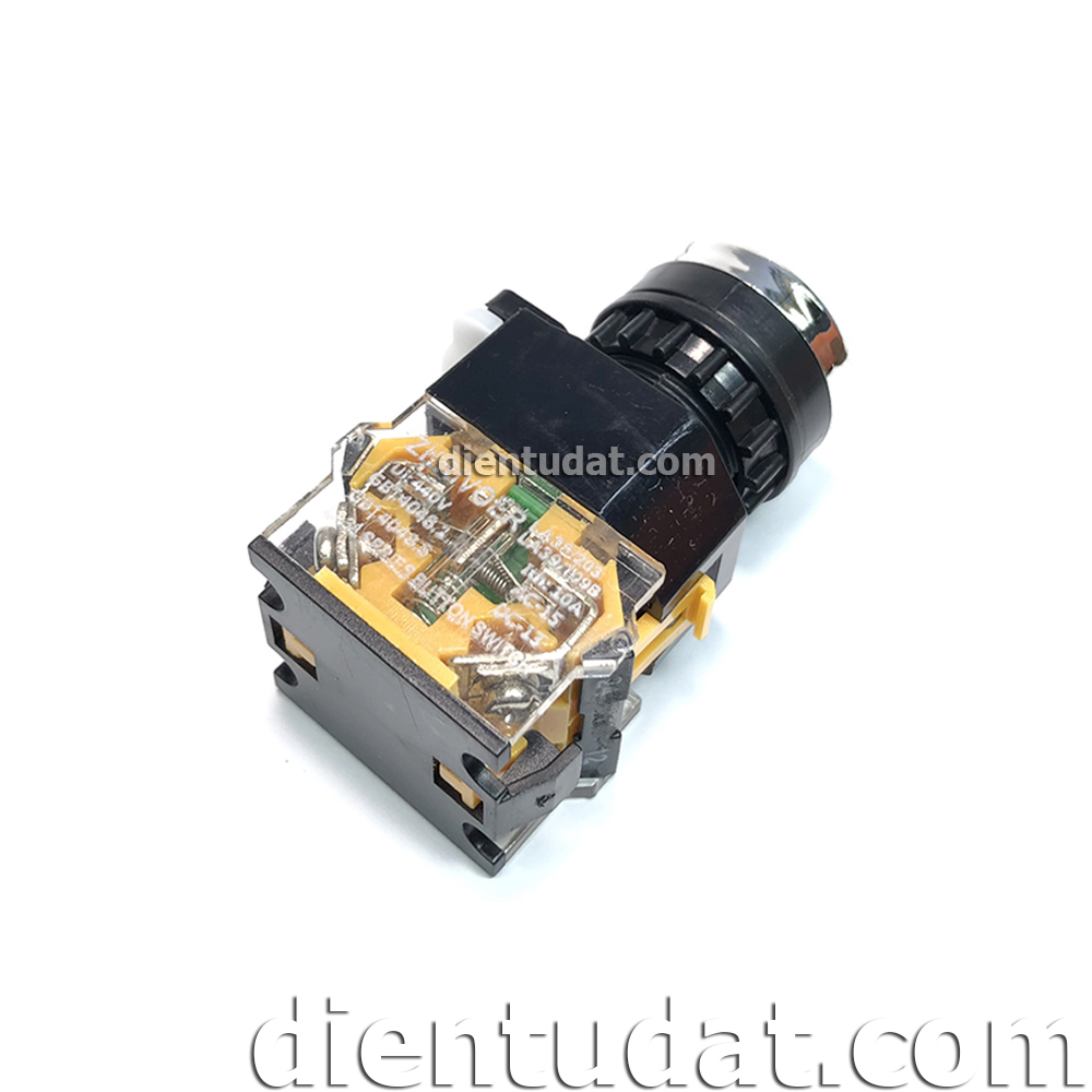 Nút Nhấn LA38 22mm Reset - Màu Vàng