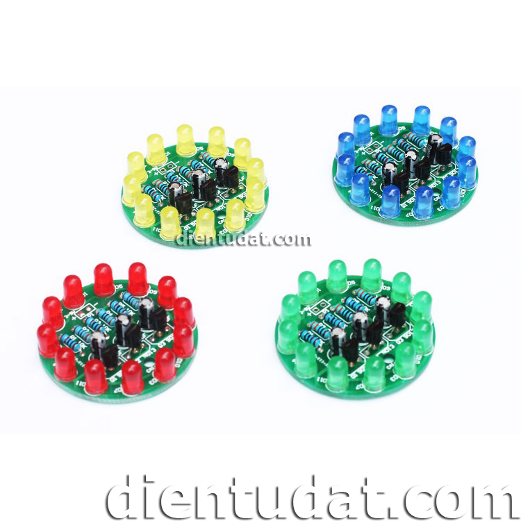 KIT DIY Bộ Led Tròn Đỏ - Tự Ráp