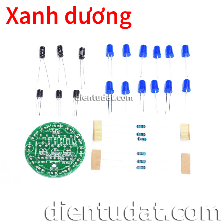 KIT DIY Bộ Led Tròn Xanh Dương - Tự Ráp