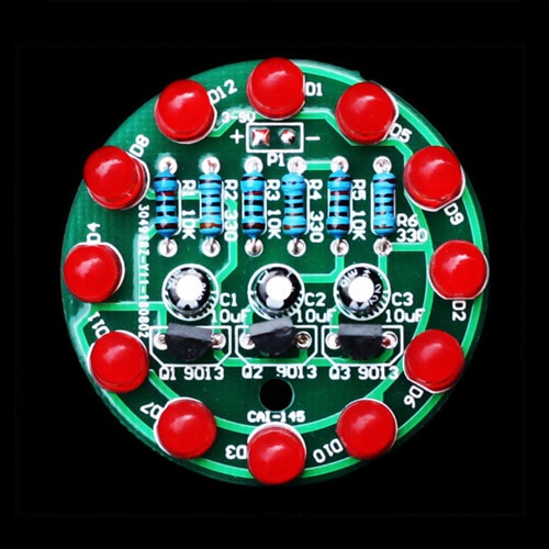 KIT DIY Bộ Led Tròn Đỏ - Tự Ráp