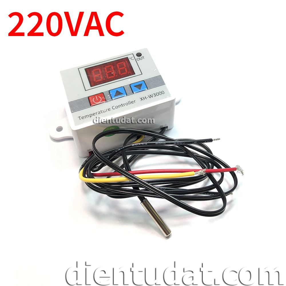 Bộ Kiểm Soát Nhiệt Độ 3 Nút  220VAC -30~220°C - W3000