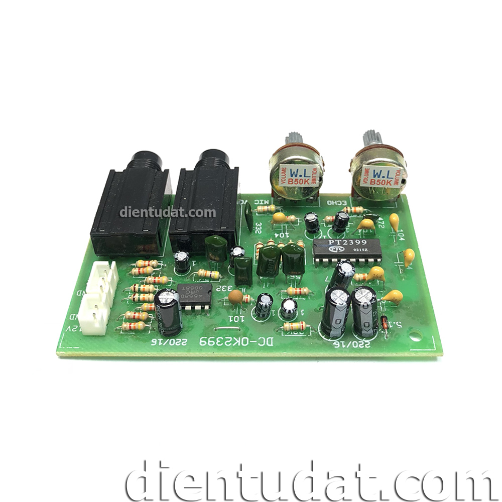 Mạch MIC ECHO Karaoke 12VDC PT2399 Điện Tử DAT