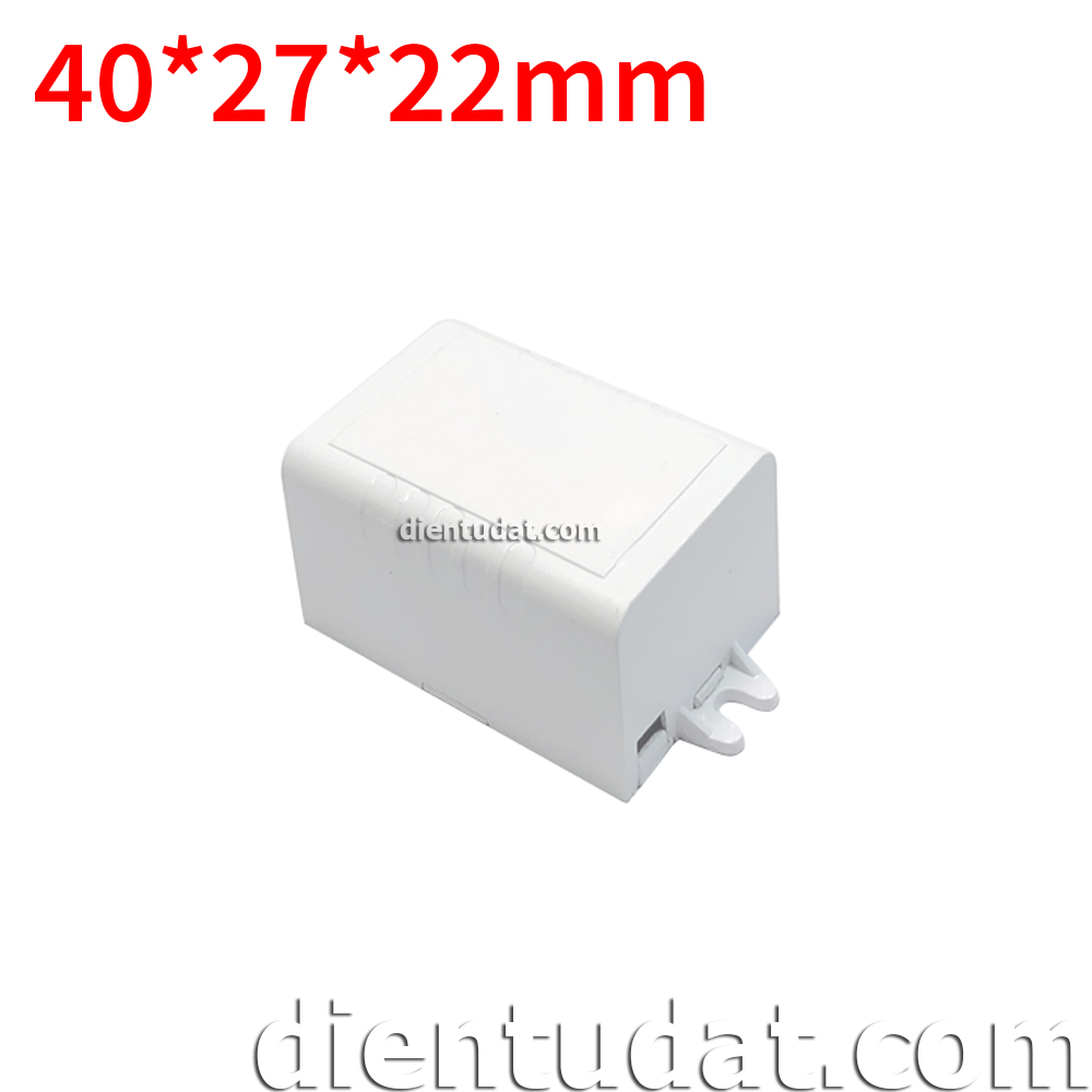 Hộp Nhựa 40*27*22mm KW-3624 Tròn White