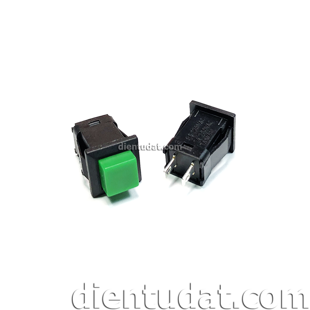 Nút Nhấn Công Tắc Tự Khóa DS-429 1A/250VAC - Xanh