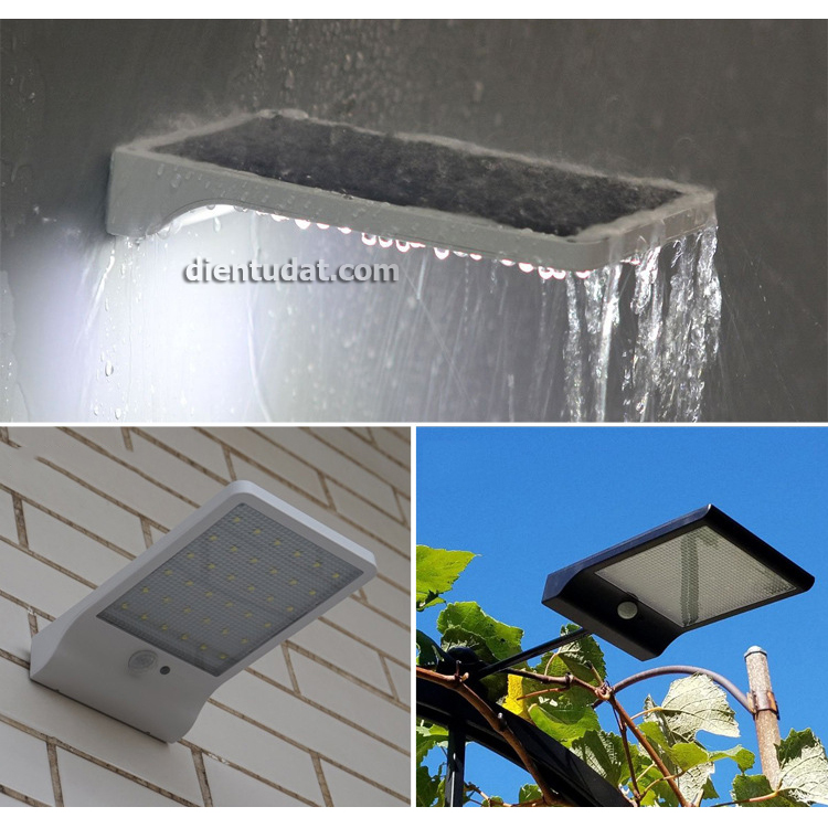 Bộ Đèn Năng Lượng Mặt Trời Sân Vườn - 36 LED