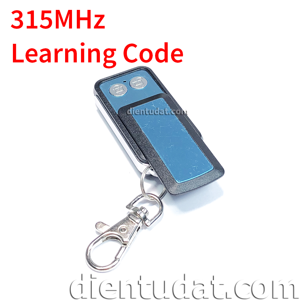 Remote Kim Loại 2 Nút WT037 315/433MHz Learning Code - Fixed Code