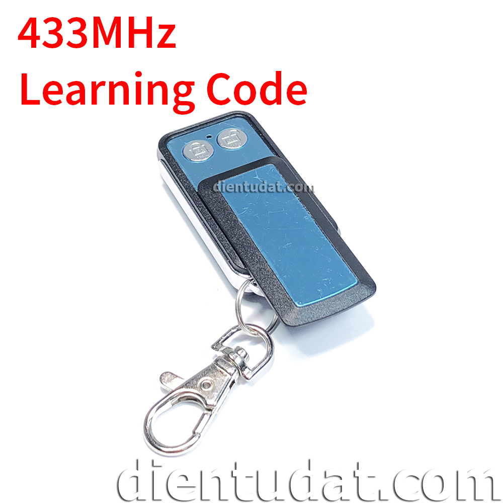 Remote Kim Loại 2 Nút WT037 315/433MHz Learning Code - Fixed Code