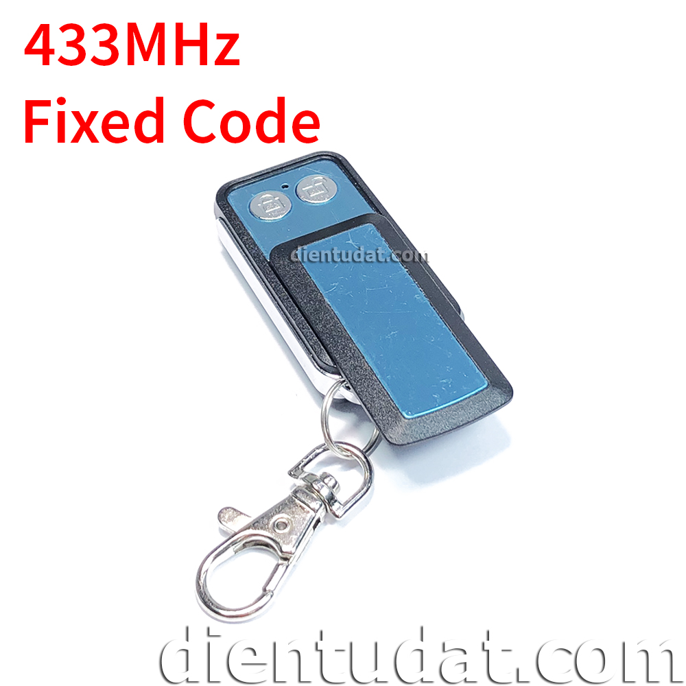 Remote Kim Loại 2 Nút WT037 315/433MHz Learning Code - Fixed Code