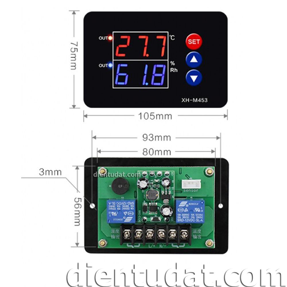 bộ điều khiển nhiệt độ độ ẩm