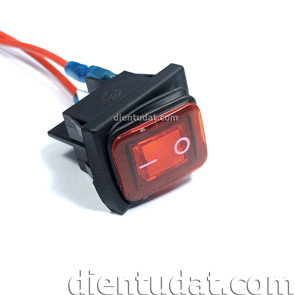 Nút Công Tắc Bập Bênh ON/OFF 16A KCD4-2X1N - Đỏ Xanh Lá