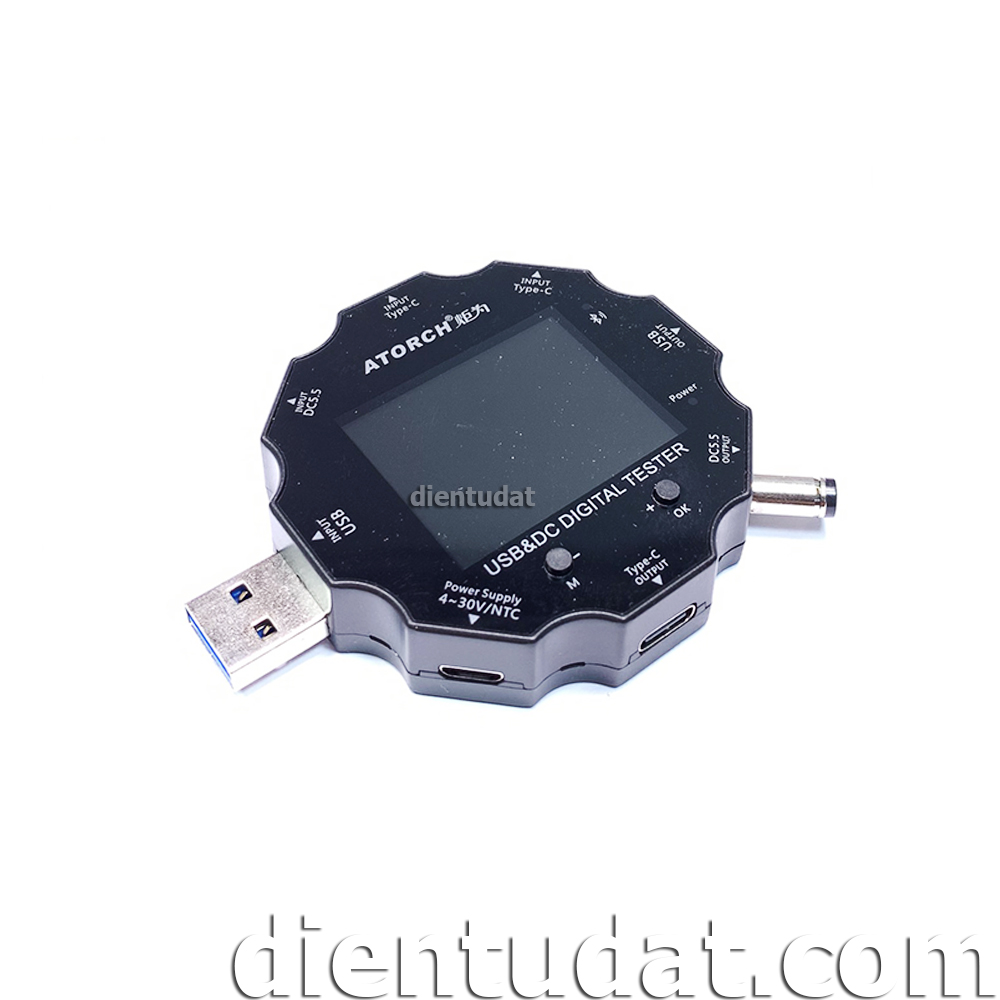 USB Tester Đa Cổng UD18 Có Bluetooth - Màn Hình Màu