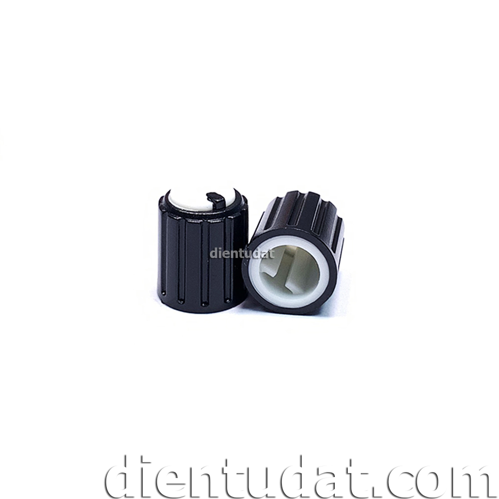 Núm Chiết Áp Volume 6mm 10*12mm - Trục D - Đỏ Trắng