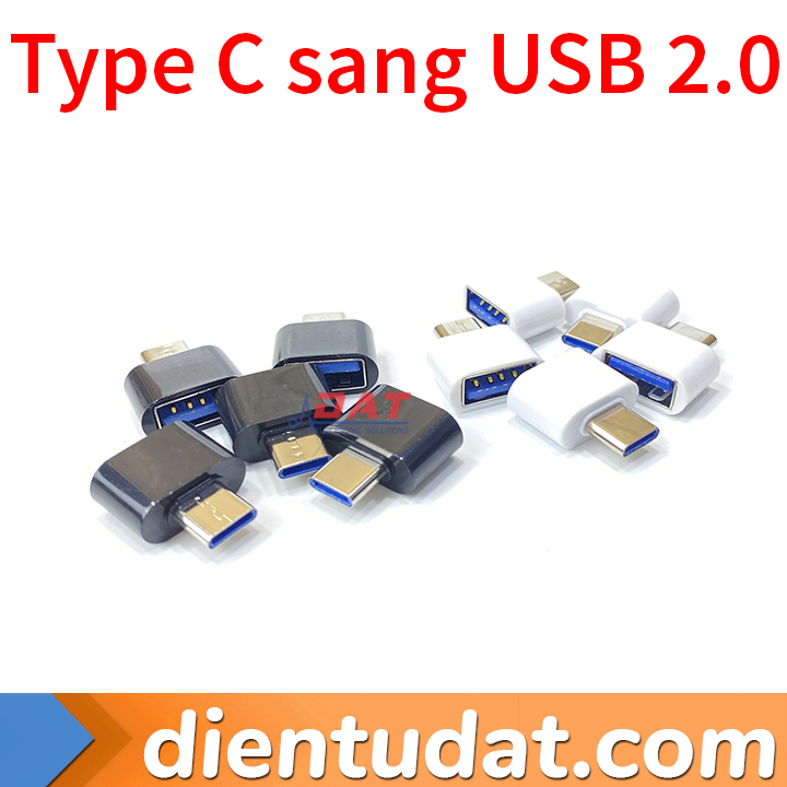 Đầu Chuyển OTG Jack Type C Sang USB 2.0