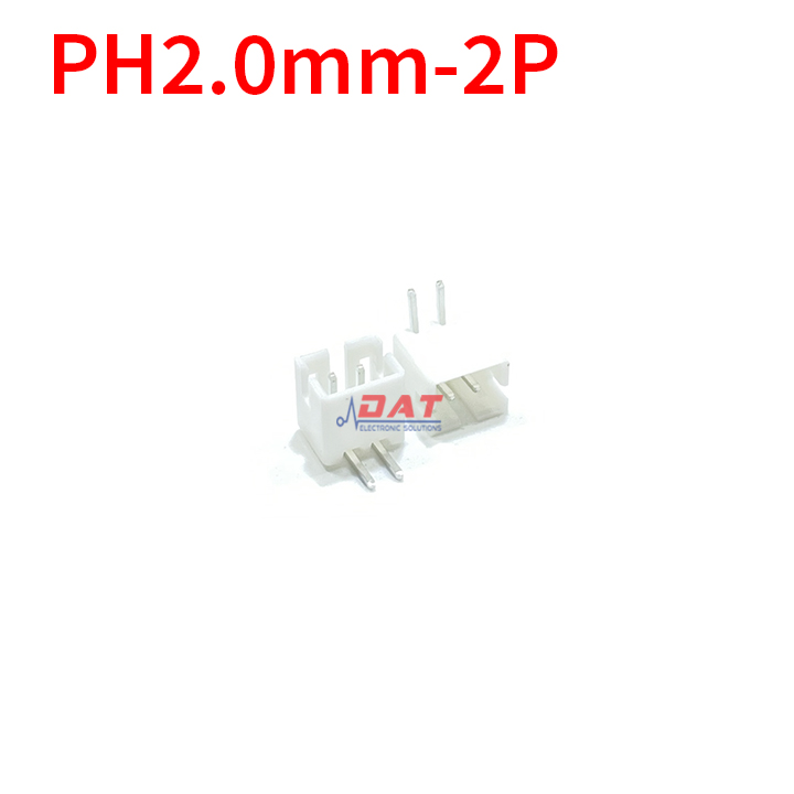 Đầu Header PH2.0 2.0mm Chân Cong - 2P