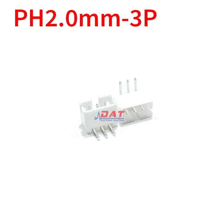 Đầu Header PH2.0 2.0mm Chân Cong - 3P