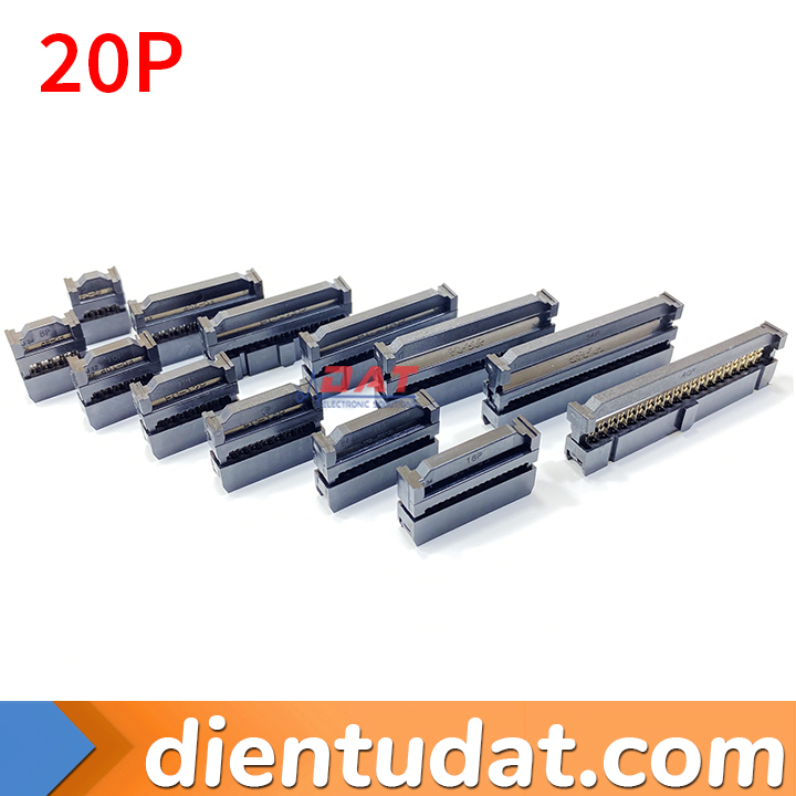 Đầu Kẹp Cáp IDC 2.54mm - FC-6P 8P 10P 12P 14P 16P 18P 20P 24P 26P 30P 34P 40P 50P