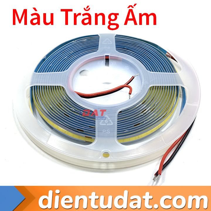 Dây Đèn LED COB 12V Màu Trắng 320LED/Mét