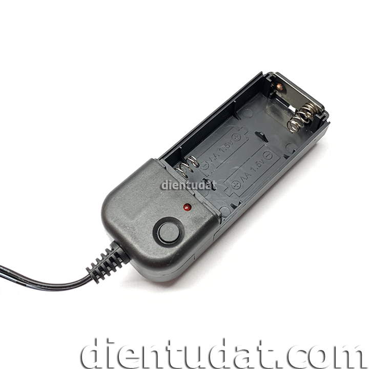 Dây Đèn LED NEON Dùng Pin Cuộn 1 Mét - Đỏ Xanh Dương Trắng Xanh Lá Vàng