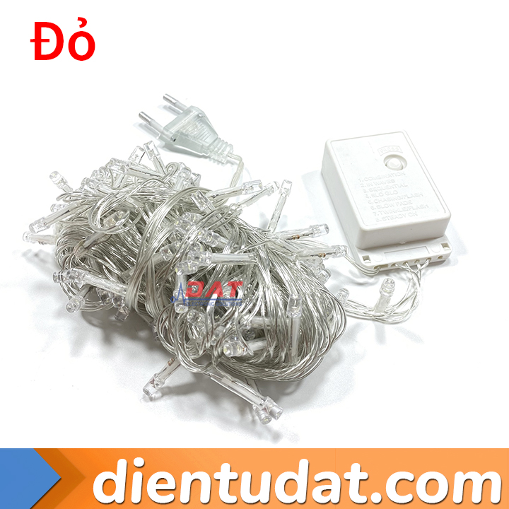 Dây Đèn LED Trang Trí 10 Mét 100 LED 220V - Trắng Ấm Trắng Lạnh Vàng Tím Đỏ Xanh Lá Xanh Dương Đủ Màu
