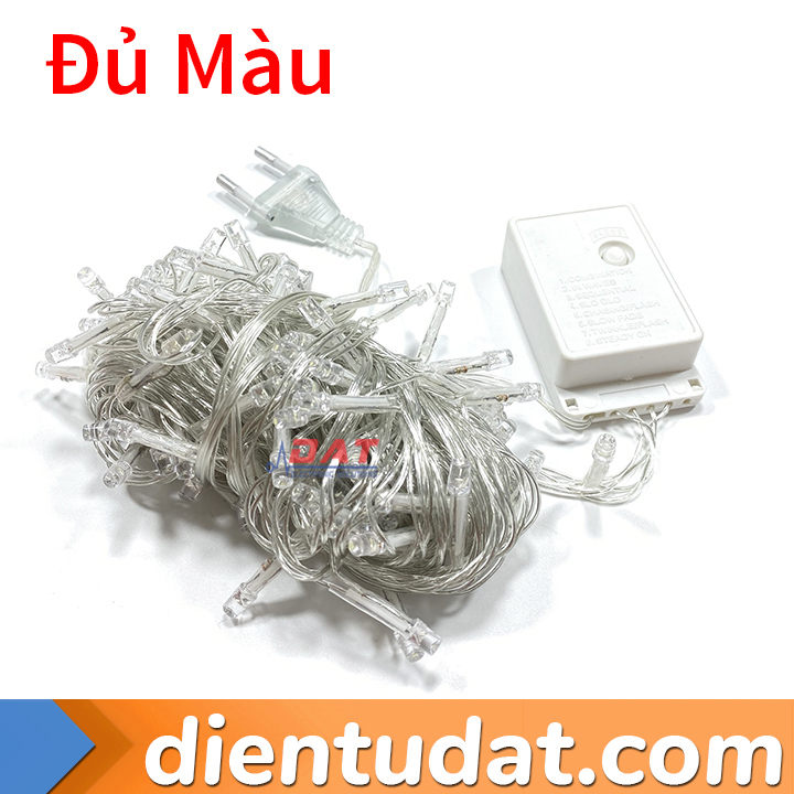 Dây Đèn LED Trang Trí 10 Mét 100 LED 220V - Trắng Ấm Trắng Lạnh Vàng Tím Đỏ Xanh Lá Xanh Dương Đủ Màu