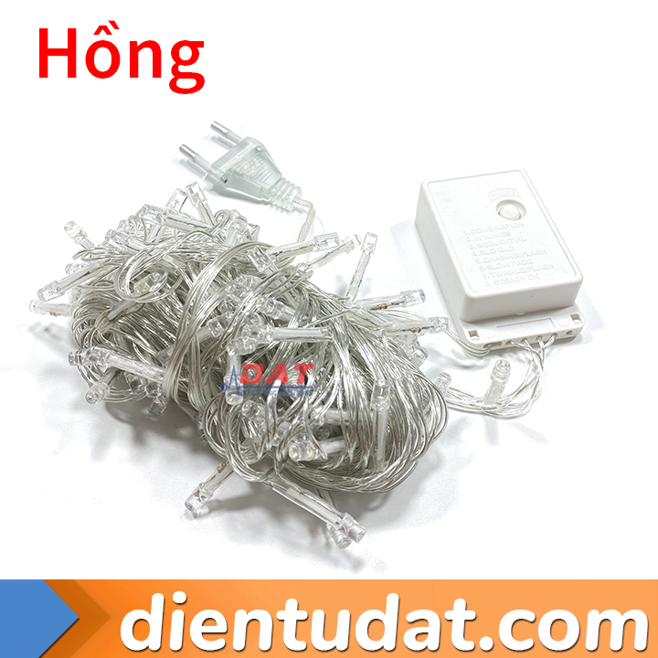 Dây Đèn LED Trang Trí 10 Mét 100 LED 220V - Trắng Ấm Trắng Lạnh Vàng Tím Đỏ Xanh Lá Xanh Dương Đủ Màu