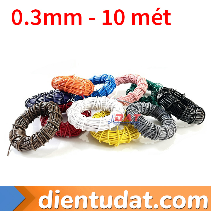 Dây Điện 0.3mm - Cuộn 10 mét