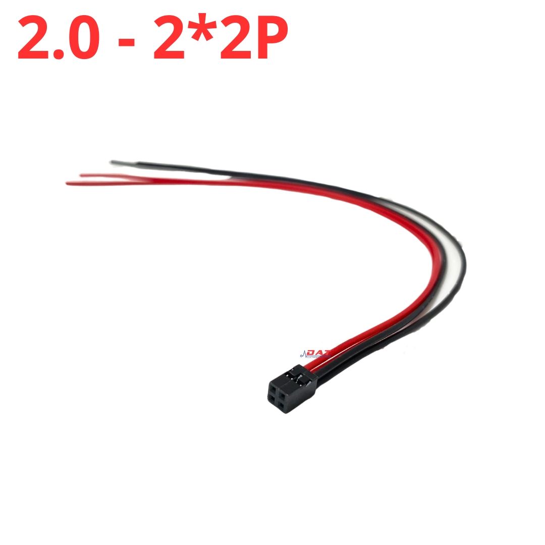 Dây Kết Nối jack Dupont 2.0mm Hàng Đôi 2P 3P 4P 5P 6P 7P 8P Chân Dài 20cm