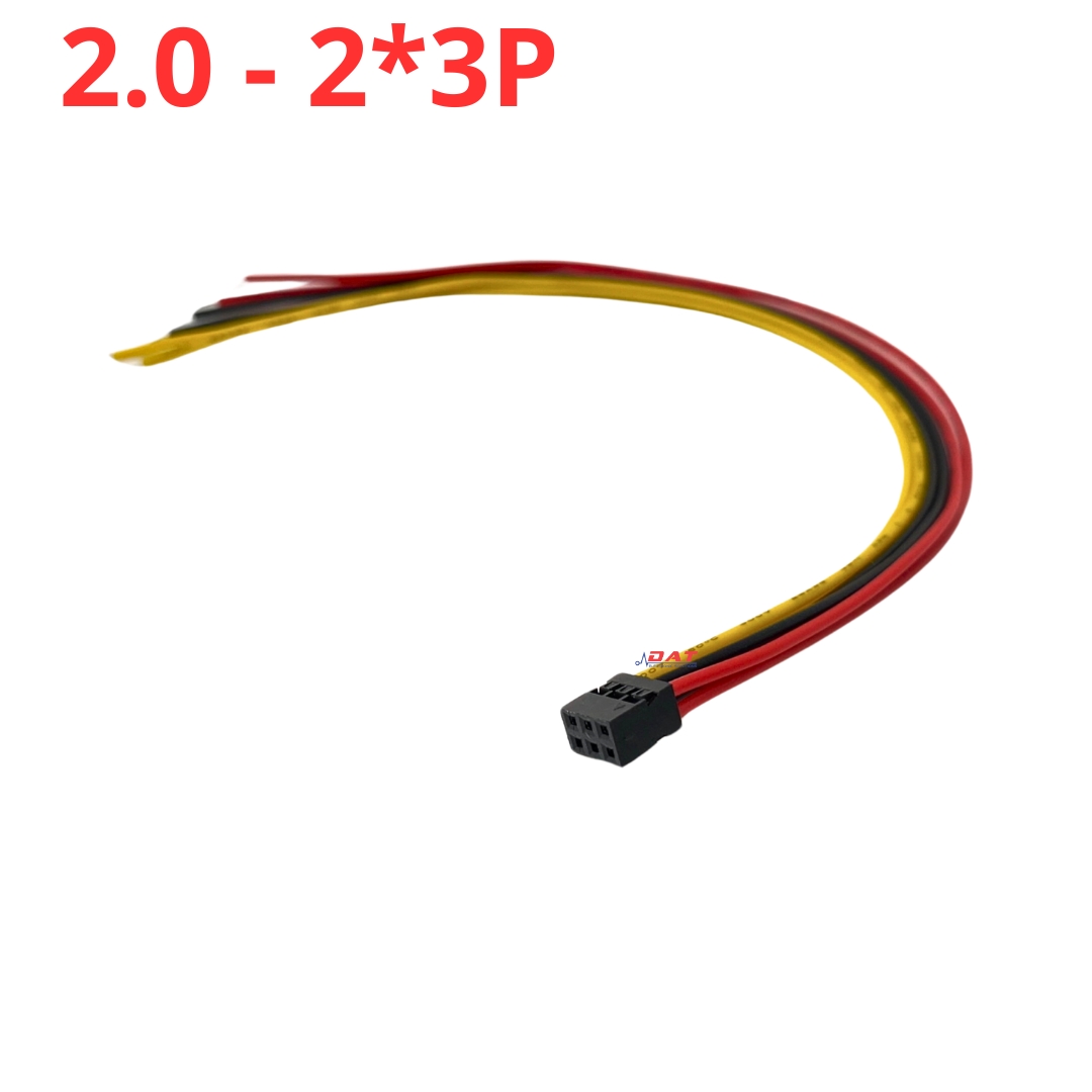 Dây Kết Nối jack Dupont 2.0mm Hàng Đôi 2P 3P 4P 5P 6P 7P 8P Chân Dài 20cm