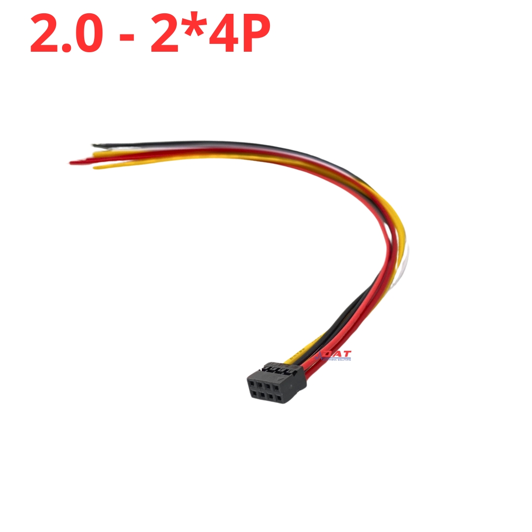 Dây Kết Nối jack Dupont 2.0mm Hàng Đôi 2P 3P 4P 5P 6P 7P 8P Chân Dài 20cm