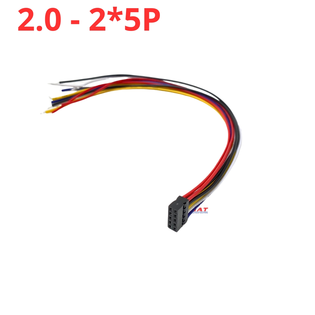 Dây Kết Nối jack Dupont 2.0mm Hàng Đôi 2P 3P 4P 5P 6P 7P 8P Chân Dài 20cm