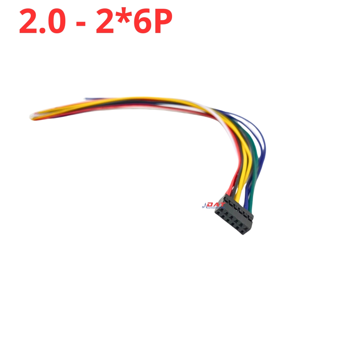 Dây Kết Nối jack Dupont 2.0mm Hàng Đôi 2P 3P 4P 5P 6P 7P 8P Chân Dài 20cm