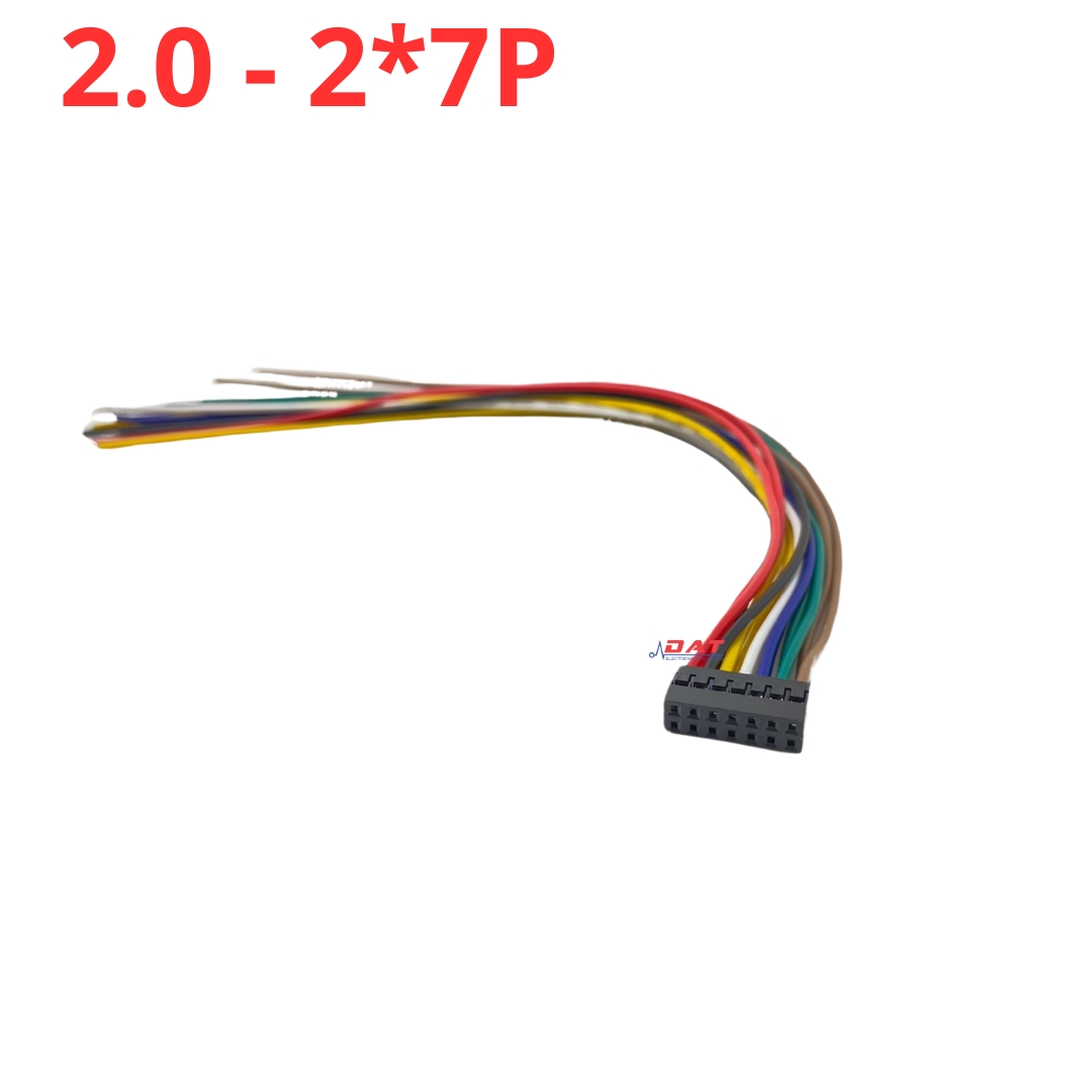 Dây Kết Nối jack Dupont 2.0mm Hàng Đôi 2P 3P 4P 5P 6P 7P 8P Chân Dài 20cm