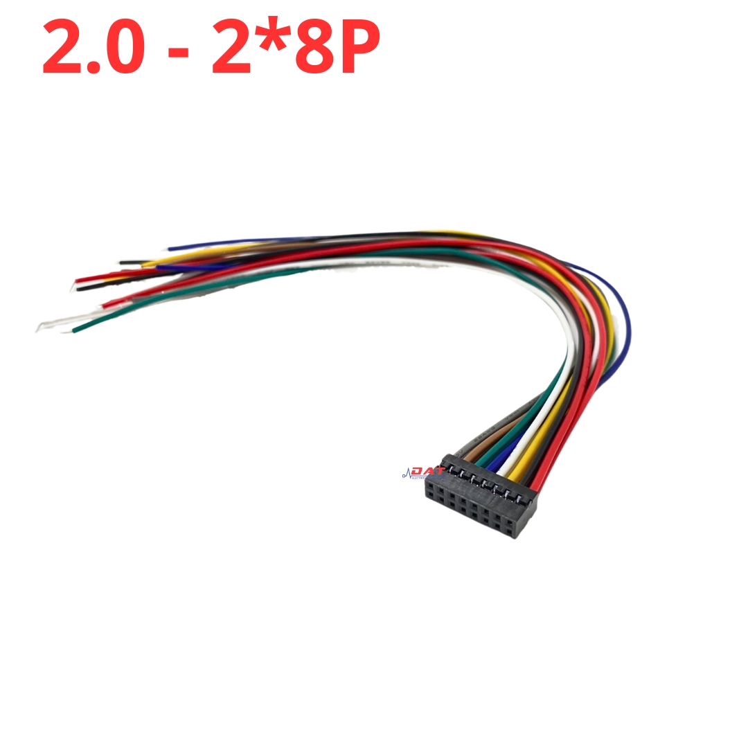 Dây Kết Nối jack Dupont 2.0mm Hàng Đôi 2P 3P 4P 5P 6P 7P 8P Chân Dài 20cm