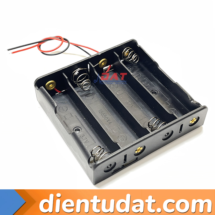 Đế 4 Cell Pin 18650 Có Dây