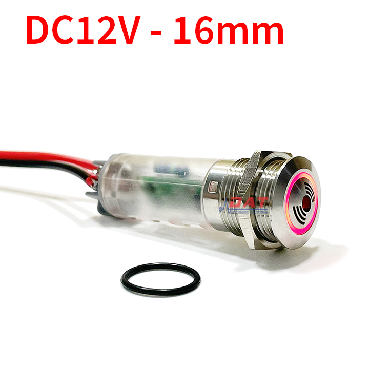 Đèn Còi Báo 12V 16mm Vỏ Kim Loại